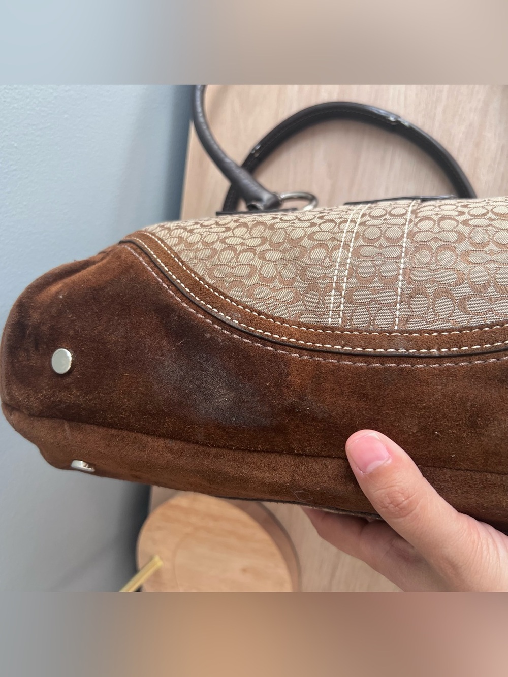 Vintage y2k Coach Soho Signature C Flap Satchel - Picture 7 of 9